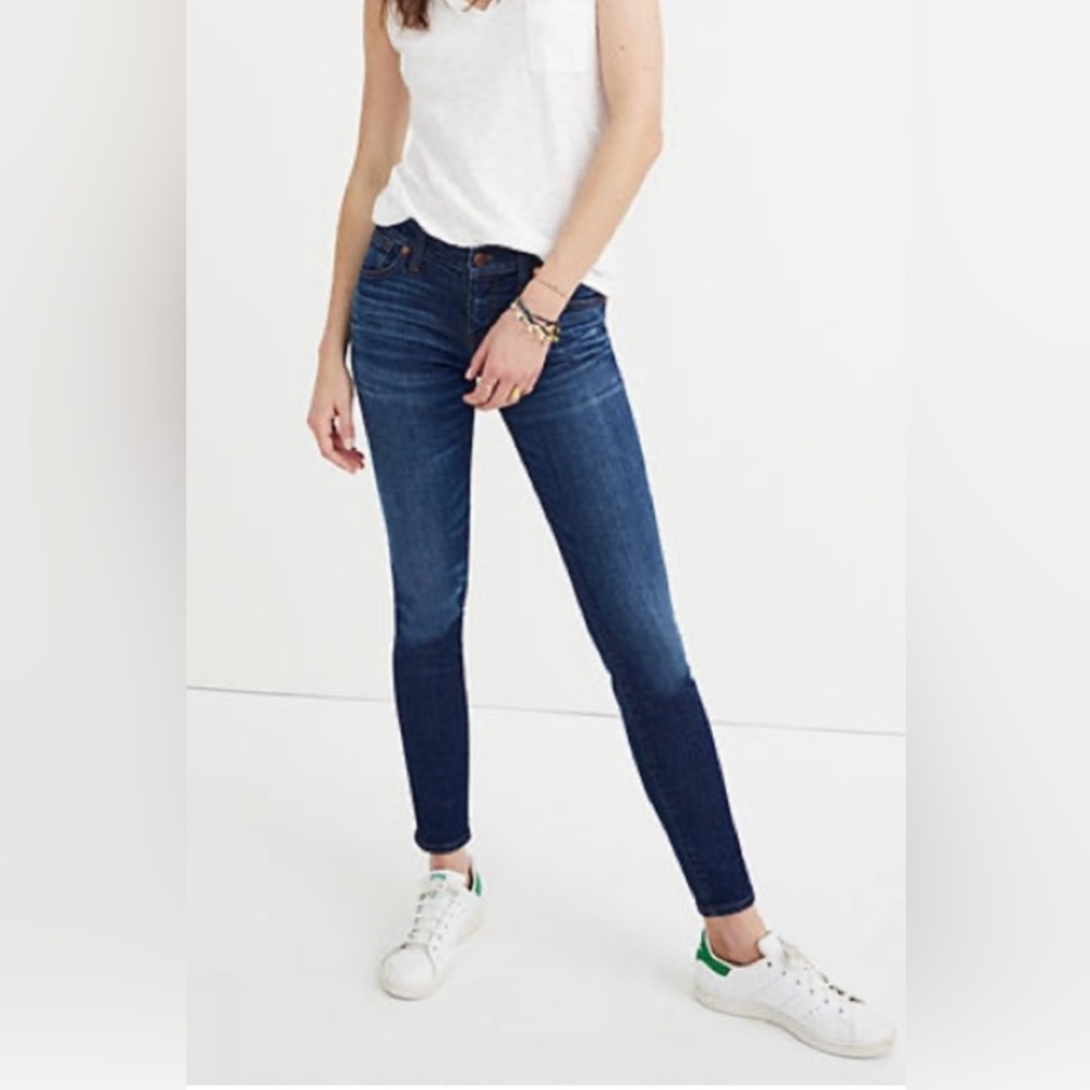 Madewell Skinny Skinny Jeans Dark Wash Denim Size 24 Blue Casual Slim Fit